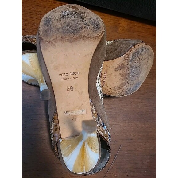 Latitude‎ Femme Women's Brown Suede Animal Print Shoes EU Size 40 US 9 - Picture 7 of 10